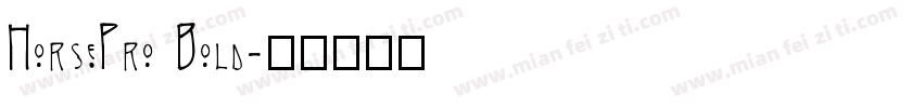 HorsePro Bold字体转换